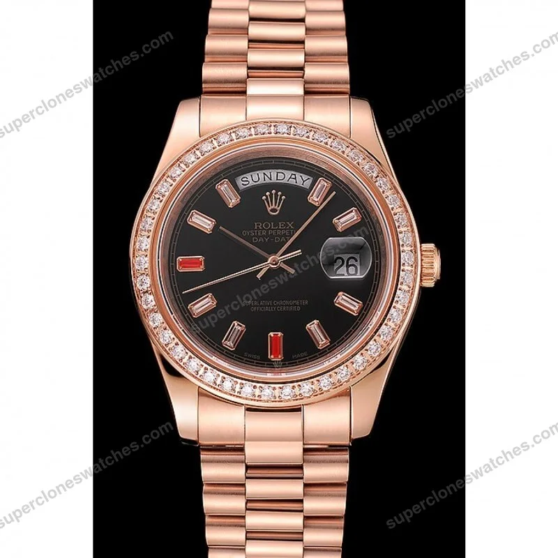 Super-Clone-Rolex-Day-Date-Black-Dial-1454102-40-mm-2