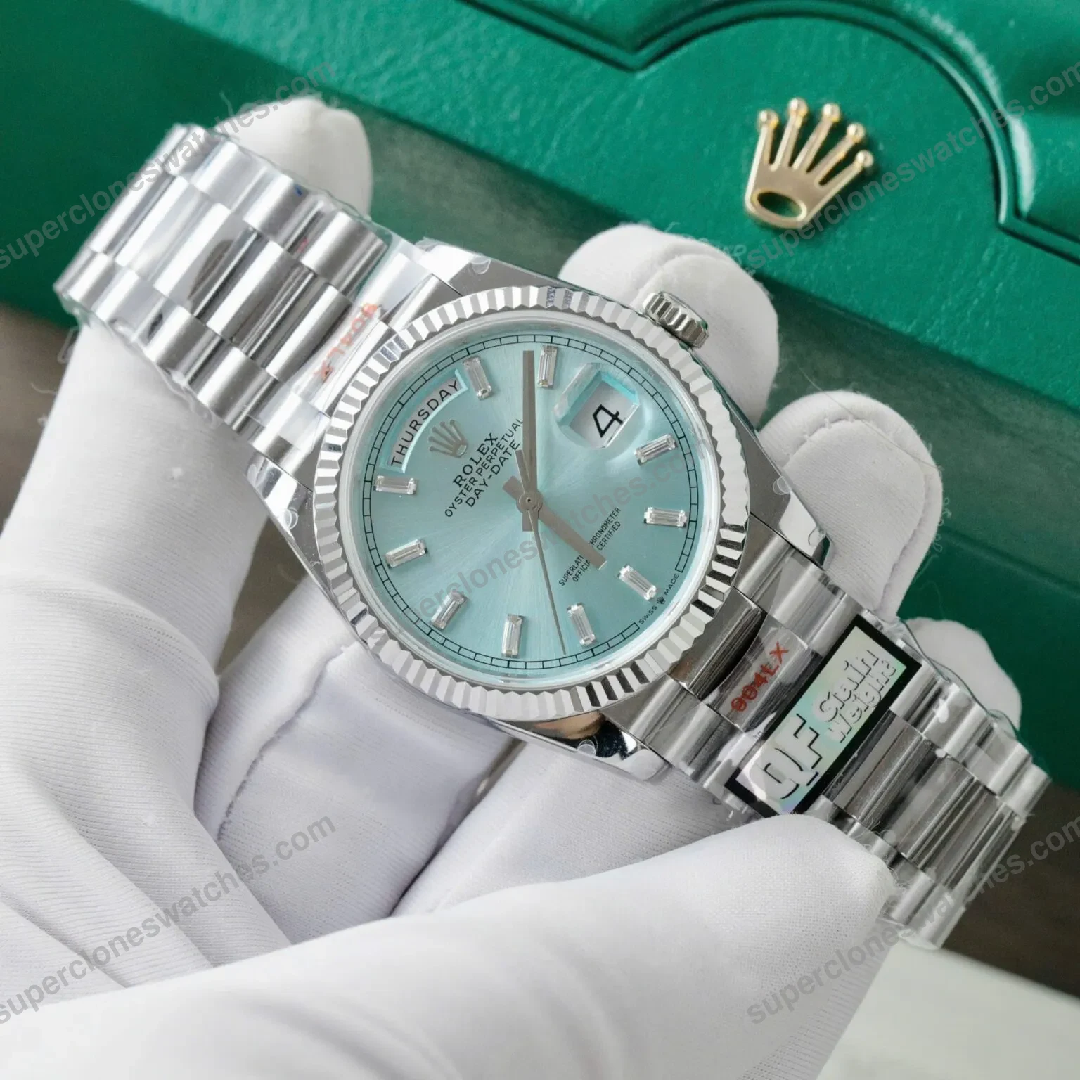 Super-Clone-Rolex-Day-Date-Ice-Blue-Diamond-Dial-128236-0009-36-mm-3