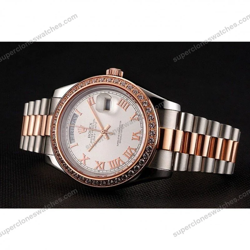 Super-Clone-Rolex-Day-Date-White-Dial-1454108-40-mm-4