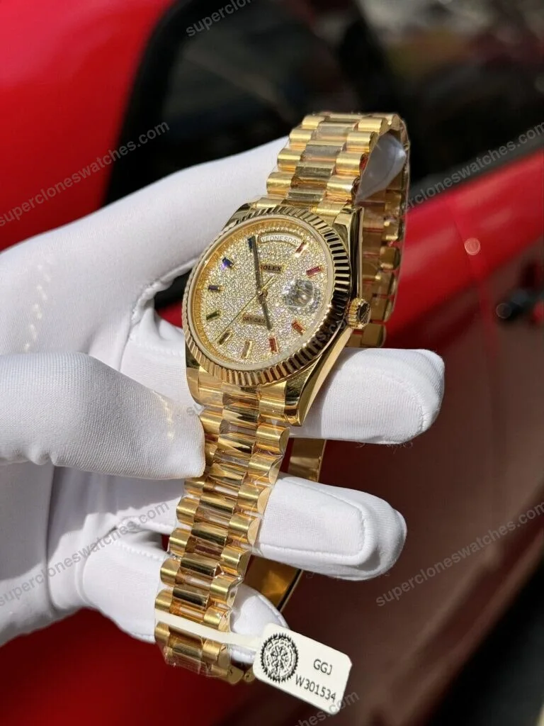 Super-Clone-Rolex-Day-Date-Diamond-Paved-Dial-128238-0051-36-mm-4