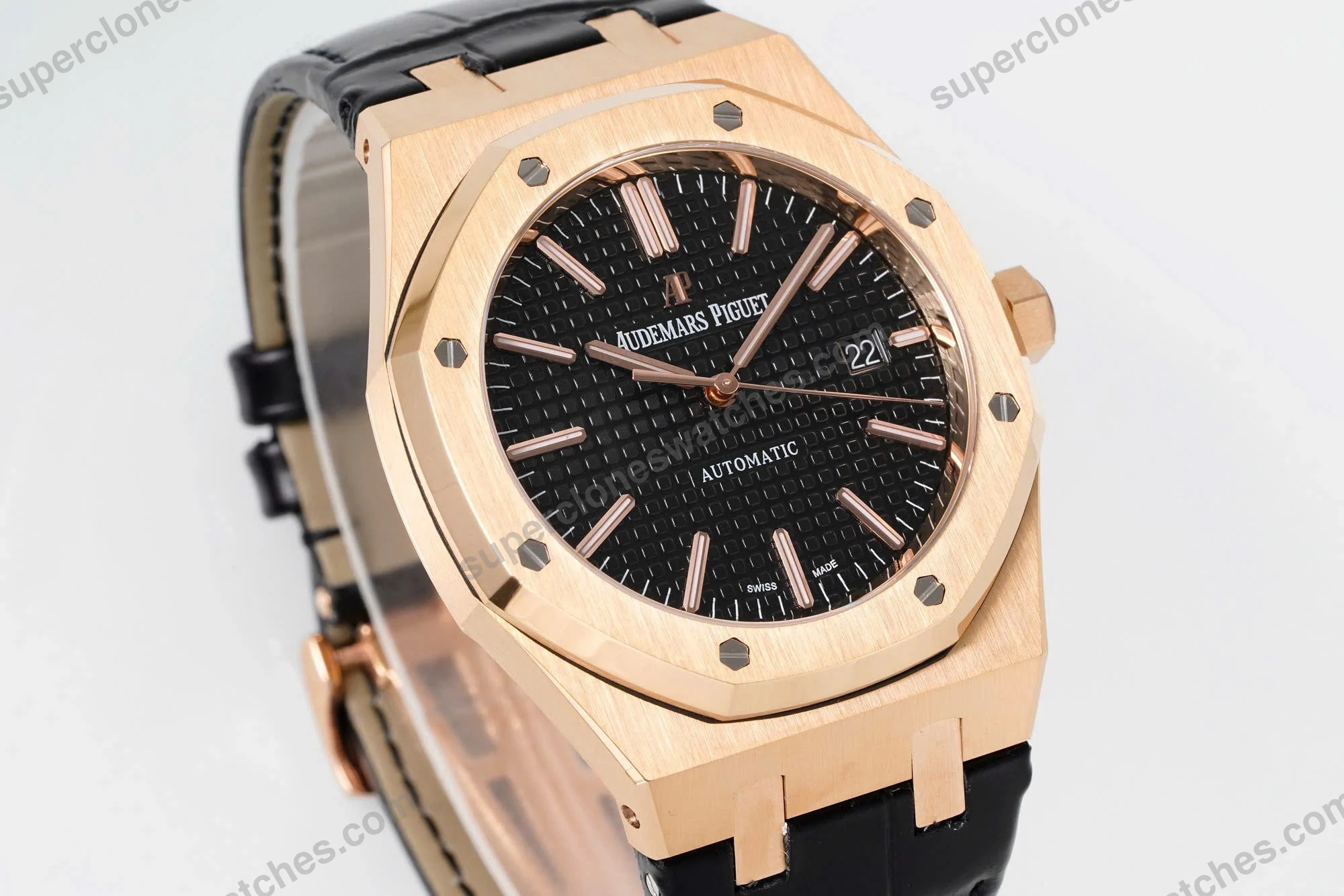 Super-Clone-Audemars-Piguet-Royal-Oak-Selfwinding-15400OR-41mm-Rose-Gold-Steel-3