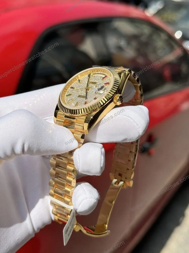 Super-Clone-Rolex-Day-Date-Diamond-Paved-Dial-128238-0051-36-mm-5