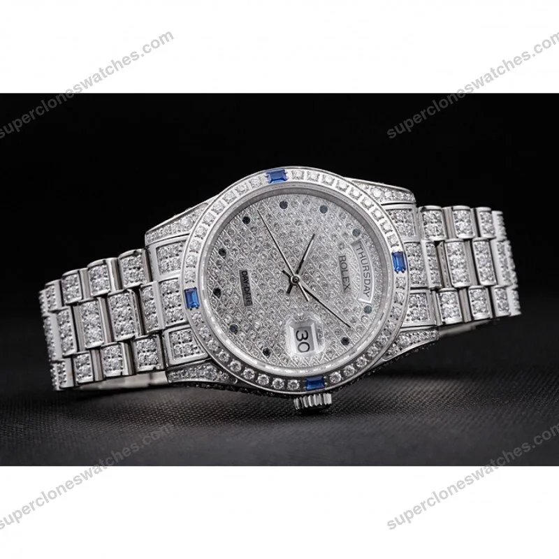 Super-Clone-Rolex-Day-Date-Diamond-Dial-621613-37-mm-4