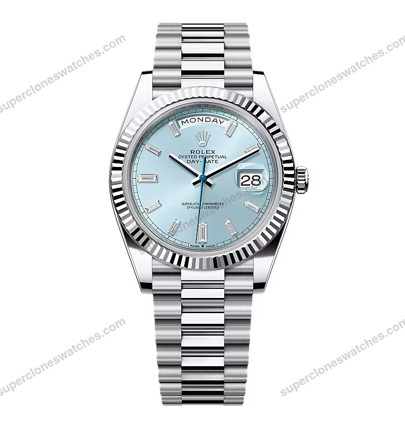 Super-Clone-Rolex-Day-Date-Ice-Blue-Diamond-Dial-228236-0006-40-mm-1