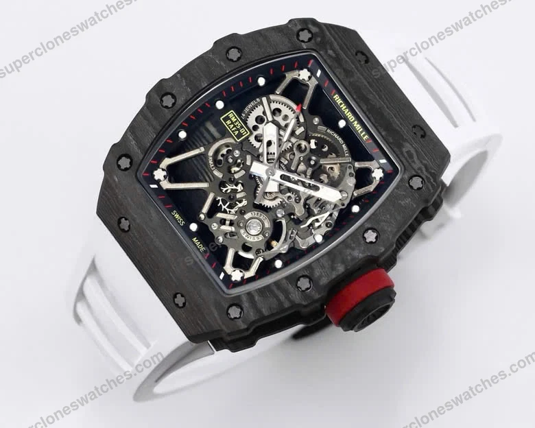 Super-Clone-Richard-Mille-RM-35-01-Richard-Mille-Rafa-Cacbon-NTPT-White-Strap-42-3-1