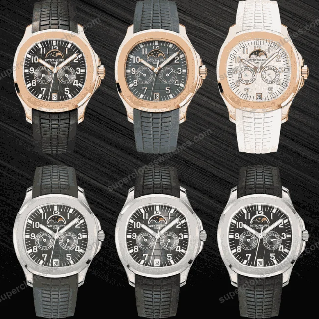 Super-Clone-Patek-Philippe-Aquanaut-5261A-Moonphase-Tifany-Blue-Rose-40mm-8211-10