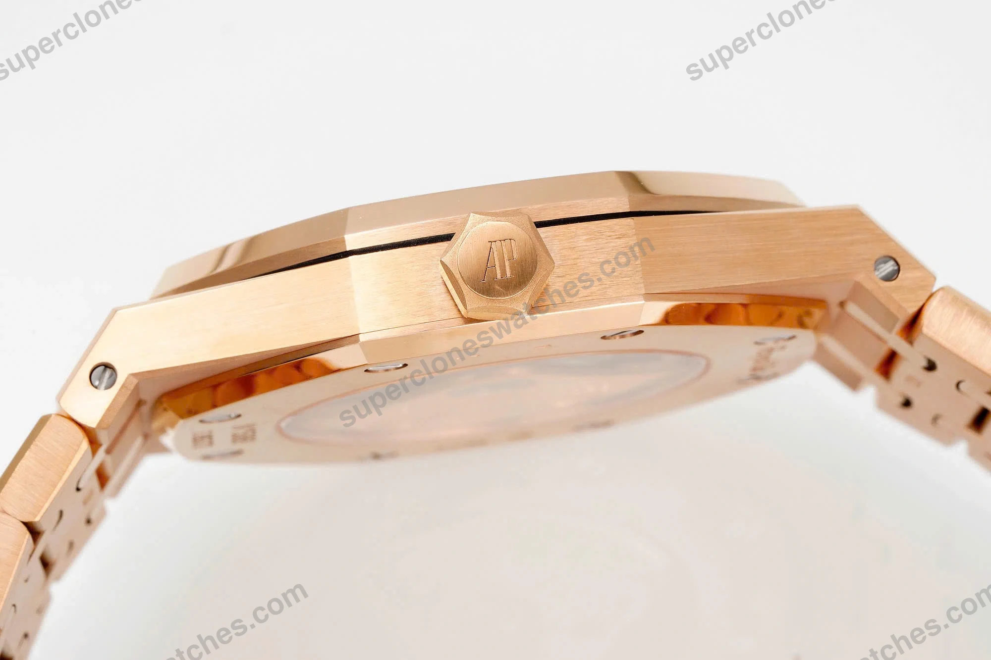Super-Clone-Audemars-Piguet-Royal-Oak-Selfwinding-15400OR-41mm-Black-Dial-Rose-G-7