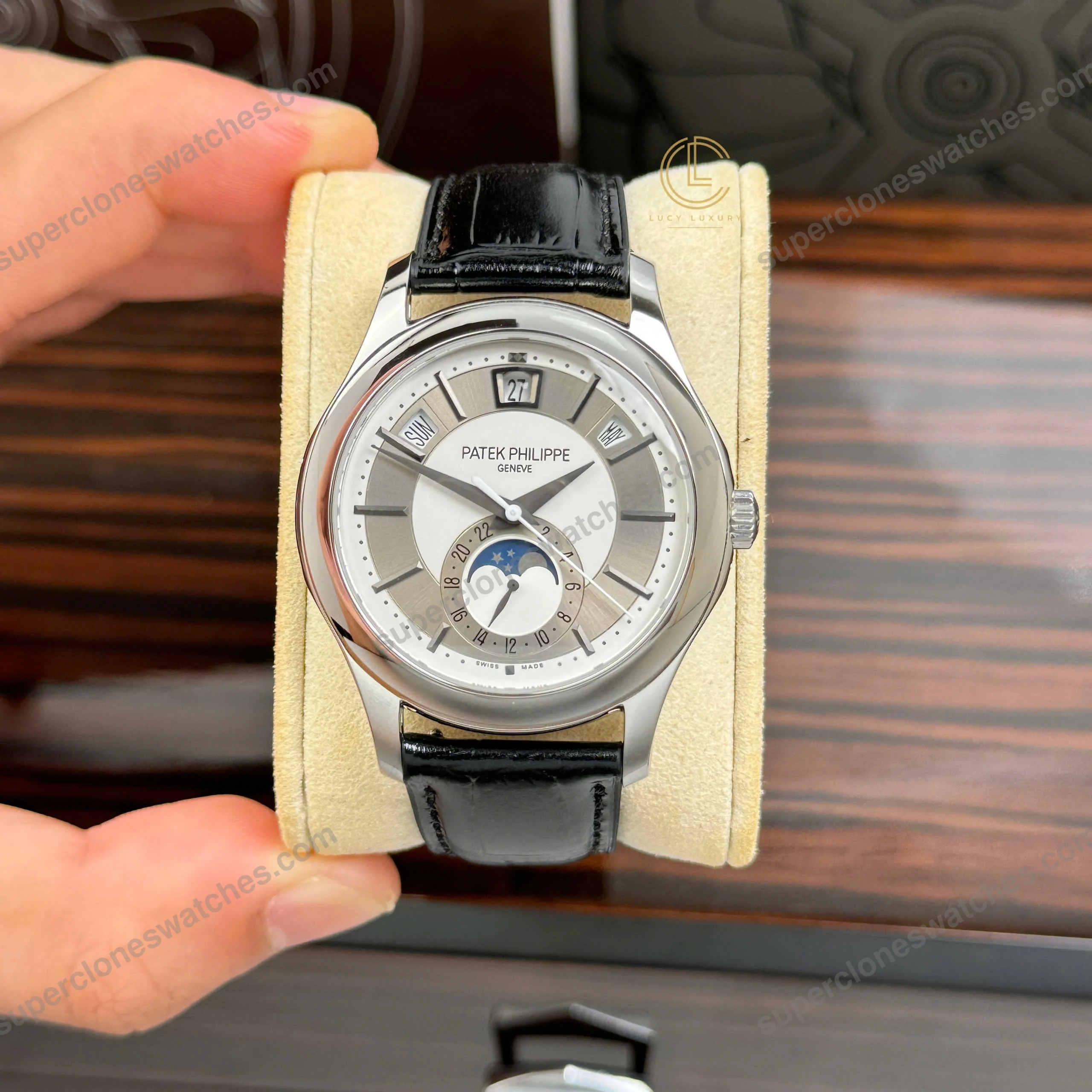Super-Clone-Patek-Philippe-Complications-5205G-001-40mm-White-Dial-Steel-3