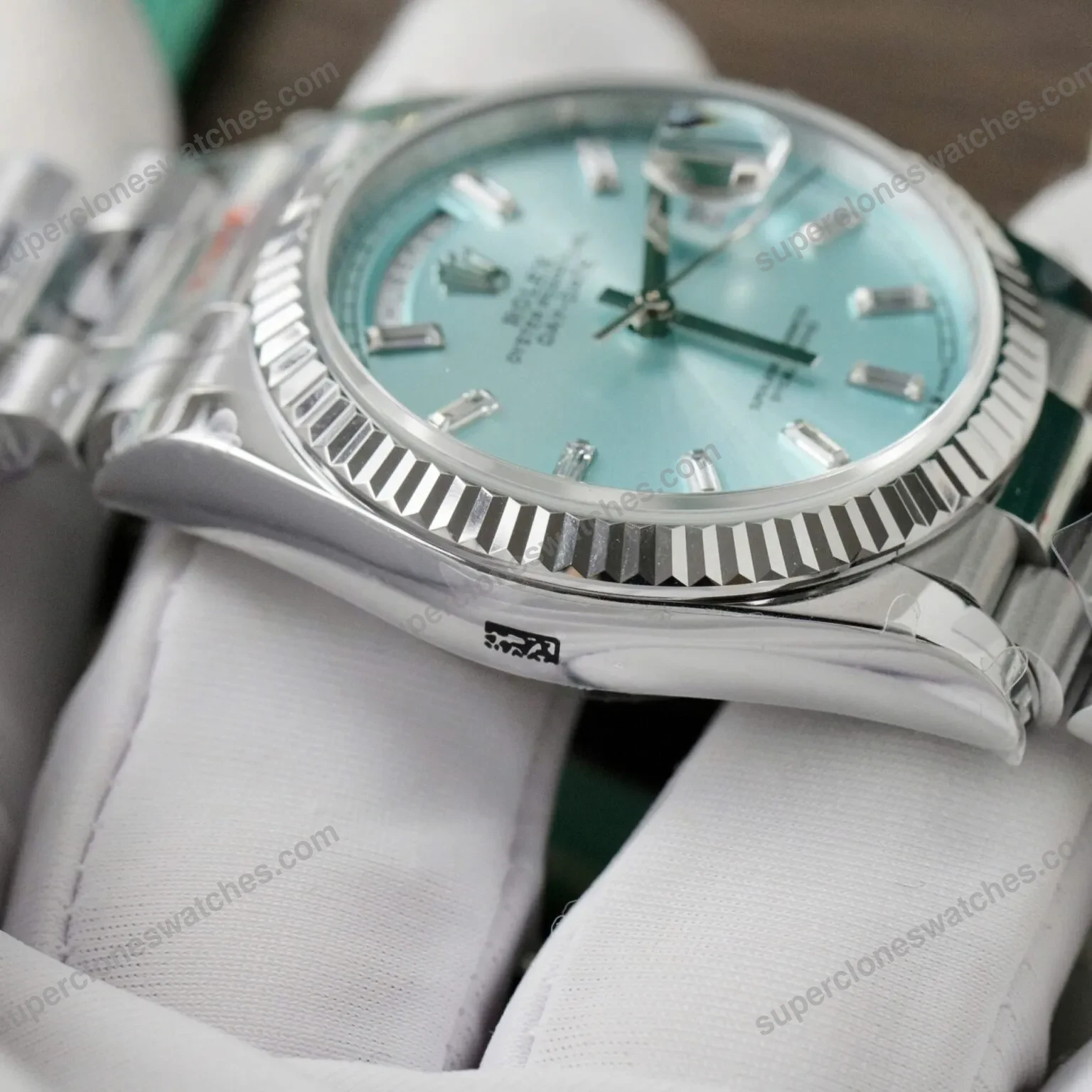 Super-Clone-Rolex-Day-Date-Ice-Blue-Diamond-Dial-128236-0009-36-mm-6