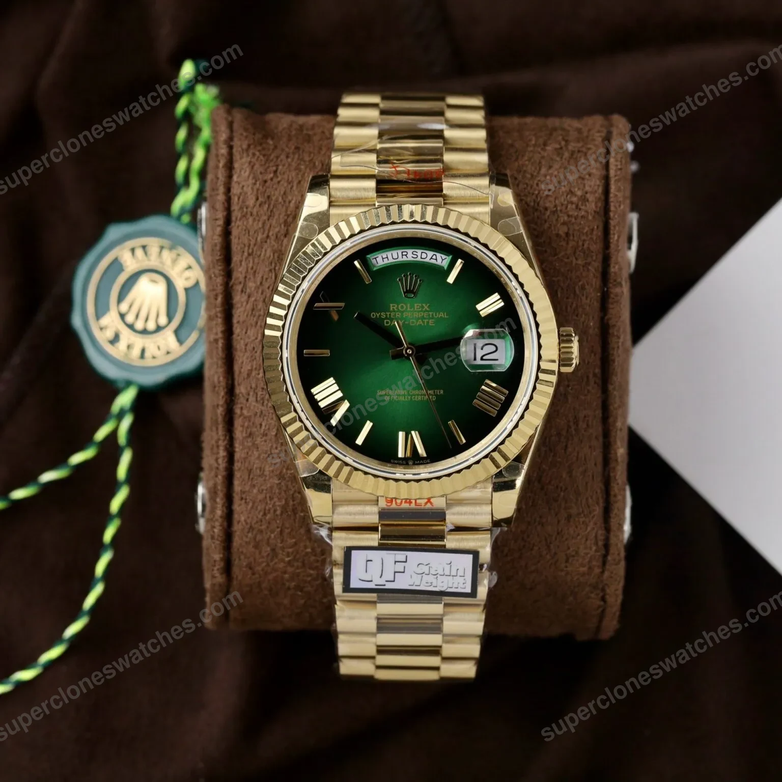 Super-Clone-Rolex-Day-Date-Green-Ombre-Dial-128238-0118-36-mm-2