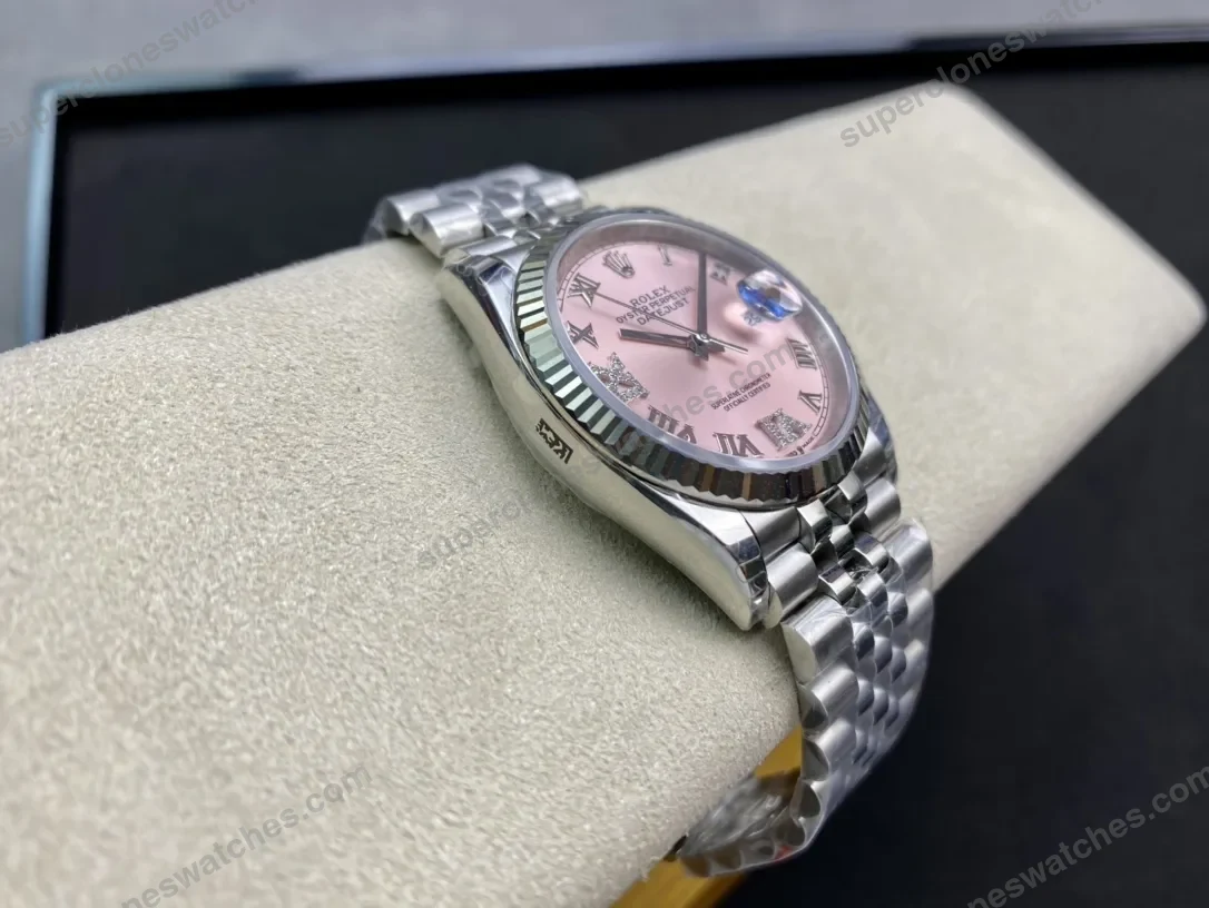 super-clone-rolex-datejust-pink-roman-dial-126234-0031-36-mm-view-4