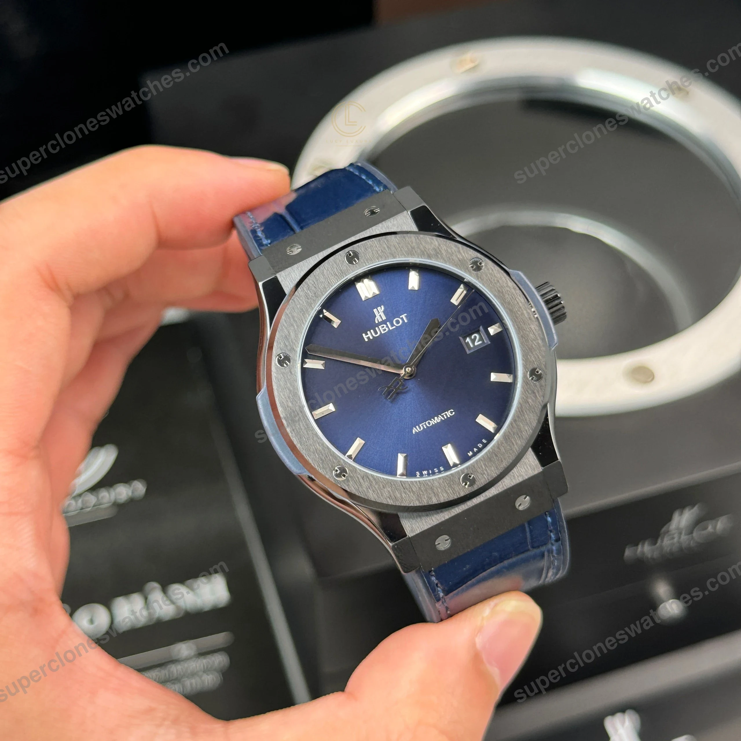 Super-Clone-Hublot-Classic-Fusion-Ceramic-42mm-Blue-Dial-JJZ-Base-3