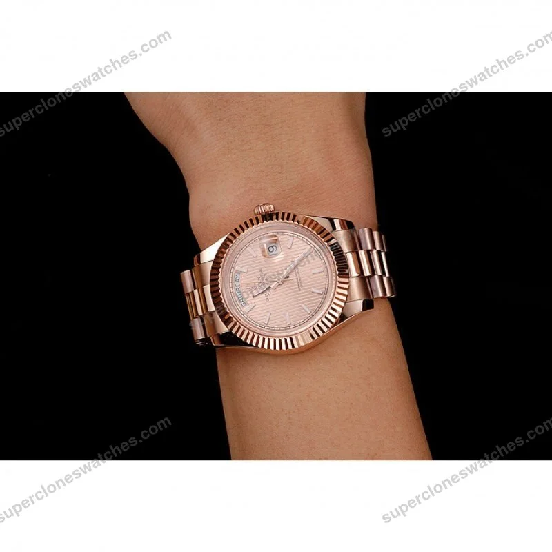 Super-Clone-Rolex-Day-Date-Rose-Gold-Dial-REP016823-40-mm-10