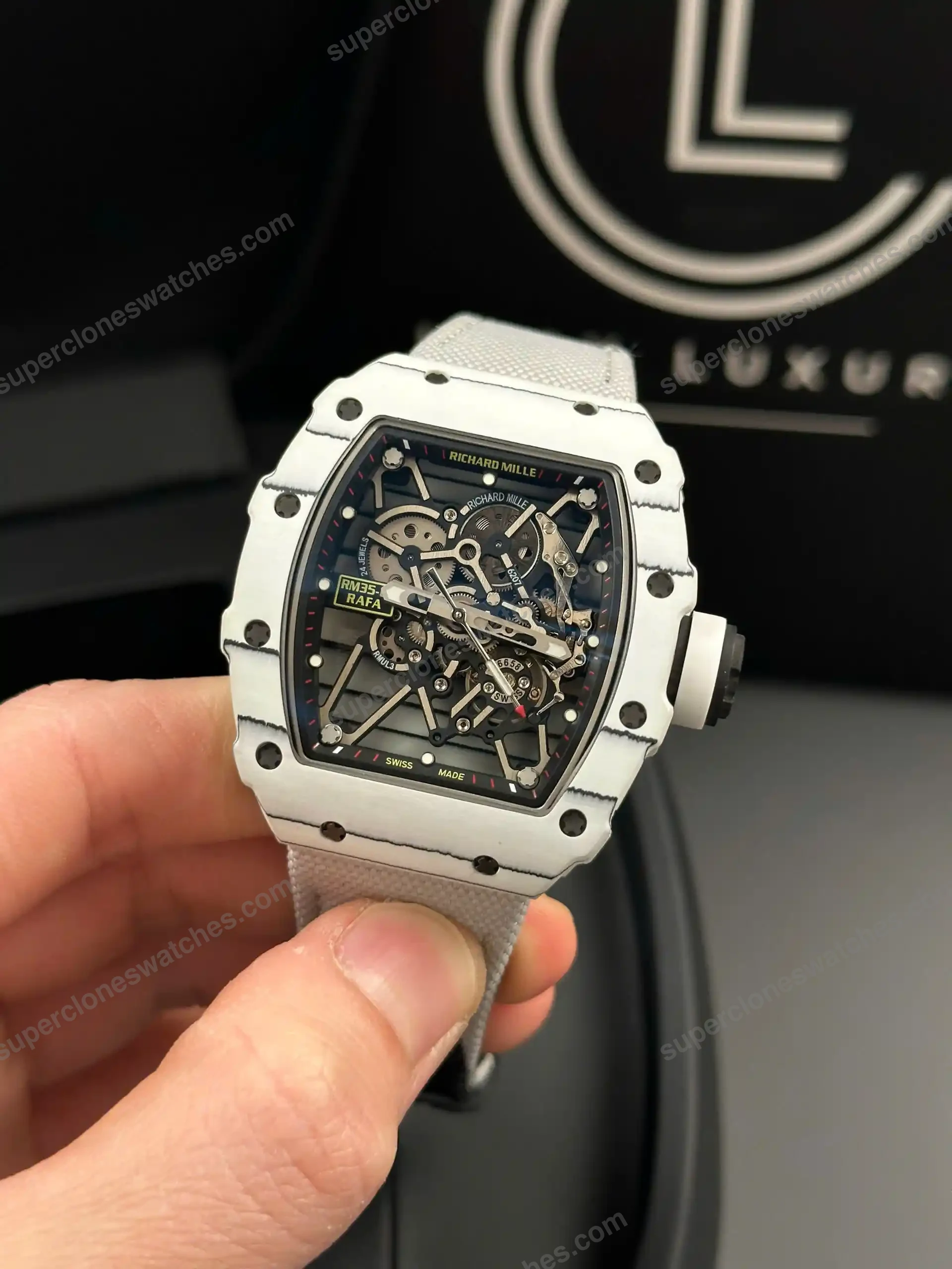 Super-Clone-Richard-Mille-RM-35-01-RICHARD-MILLE-Rafa-White-Cacbon-NTPT-42mm-3
