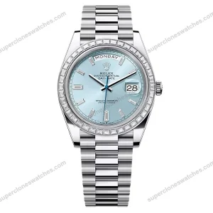 Super-Clone-Rolex-Day-Date-Ice-Blue-Diamond-Dial-228396tbr-0002-40-mm-1
