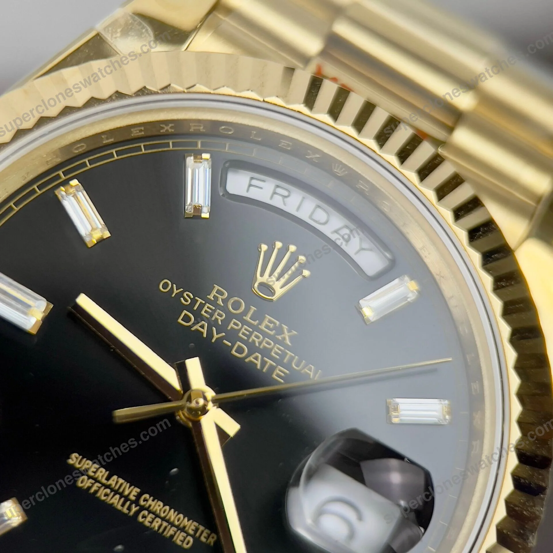 Super-Clone-Rolex-Day-Date-Bright-Black-Diamond-Dial-228238-0004-40-mm-5
