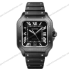 Super-Clone-Cartier-Santos-De-Cartier-CRWSSA0039-39.8mm-Ceramic-8211-1