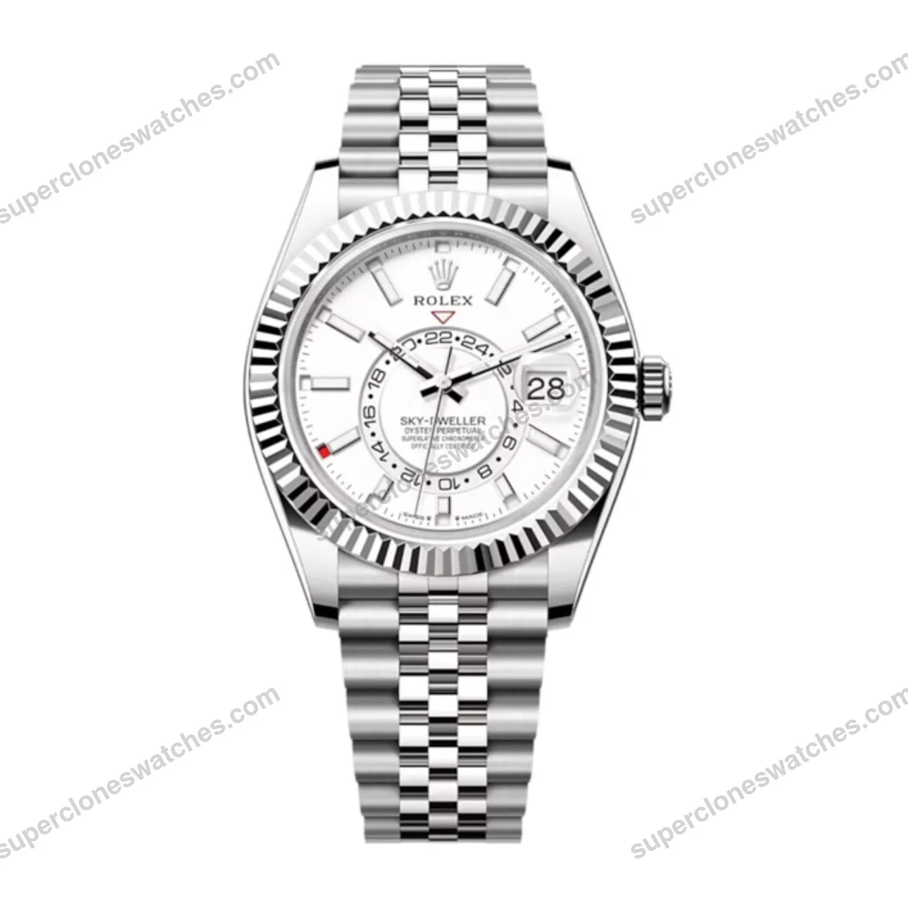 Super-Clone-Rolex-Sky-Dweller-Intense-white-Dial-336934-Jubilee-1