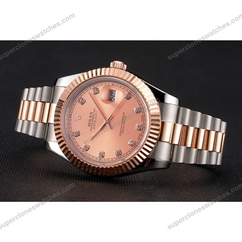 Super-Clone-Rolex-Datejust-Rose-Gold-Dial-REP016816-41-mm-5