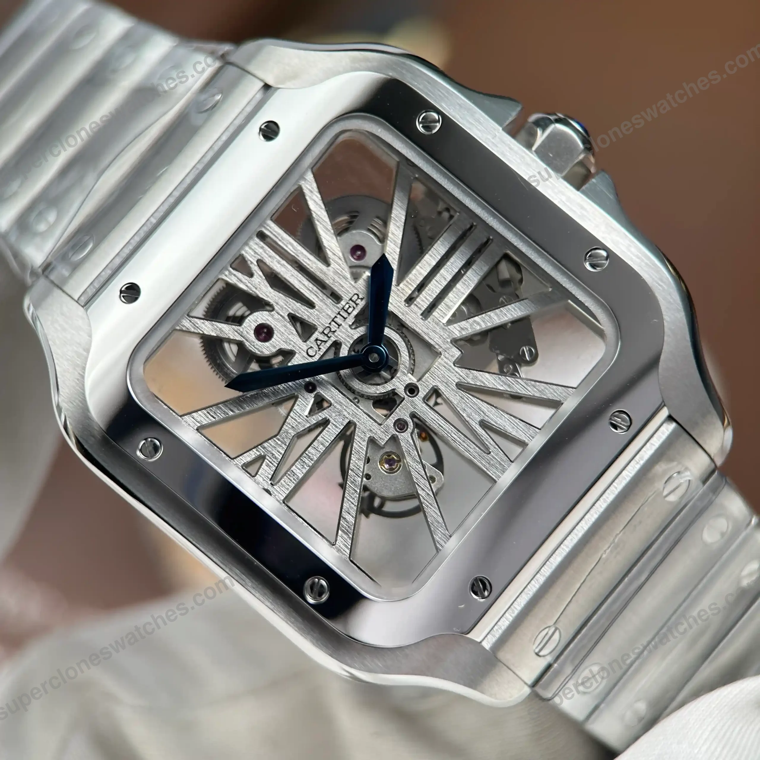 Super-Clone-Cartier-Santos-Large-Skeleton-WHSA0015-39mm-5