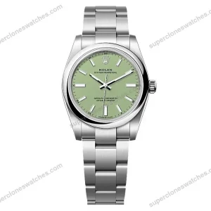 Super-Clone-Rolex-Oyster-Perpetual-277200-Pistachio-Dial-1