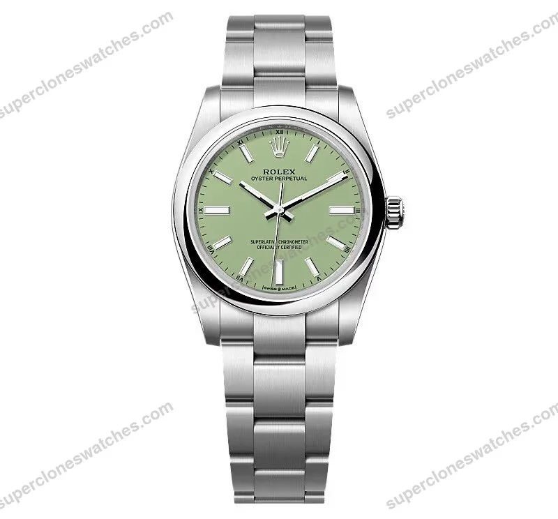 Super-Clone-Rolex-Oyster-Perpetual-277200-Pistachio-Dial-1