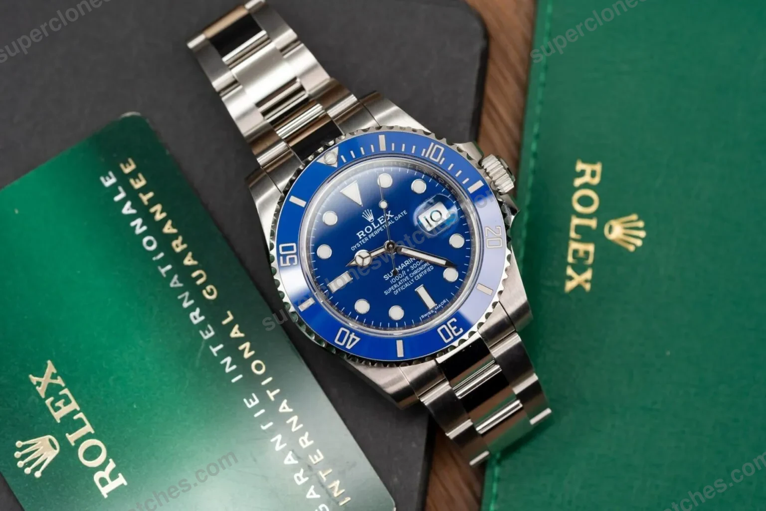 Super-Clone-Rolex-Submariner-Blue-Dial-116619LB-Smurf-4