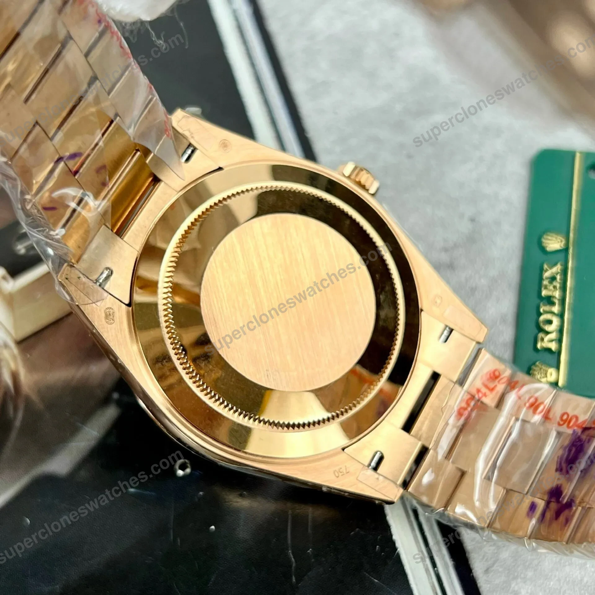 Super-Clone-Rolex-Day-Date-Olive-Green-Dial-228235-0025-40-mm-8