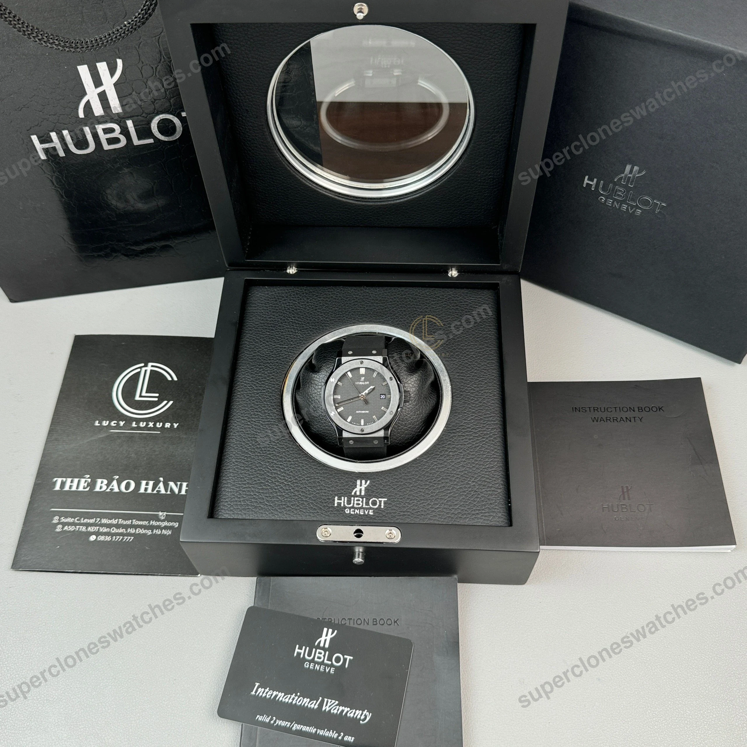 Super-Clone-Hublot-Classic-Fusion-Ceramic-Black-42mm-Carbon-Dial-JJZ-Base-8
