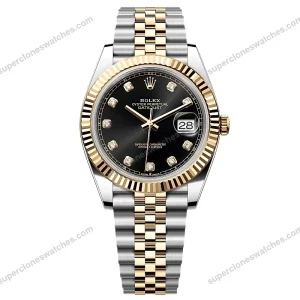 Super-Clone-Rolex-Datejust-Black-Diamond-Dial-126333-0006-41-mm-1