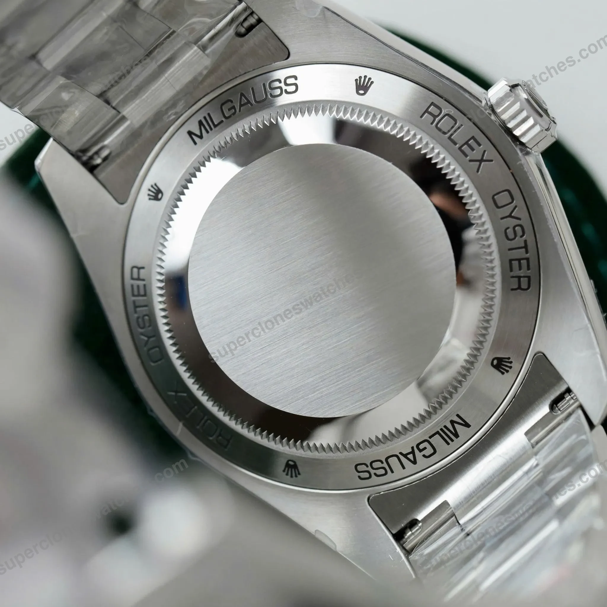 Super-Clone-Rolex-Milgauss-Blue-Dial-116400GV-4