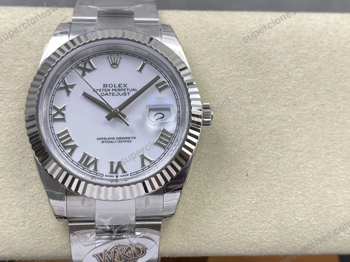 super-clone-rolex-datejust-white-roman-dial-126334-0023-41-mm-view-1-2
