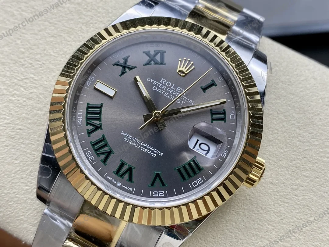super-clone-rolex-datejust-slate-roman-dial-126333-0019-41-mm-view-3