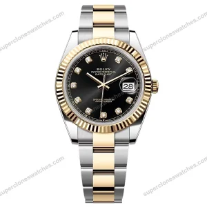 Super-Clone-Rolex-Datejust-Black-Diamond-Dial-126333-0005-41-mm-1