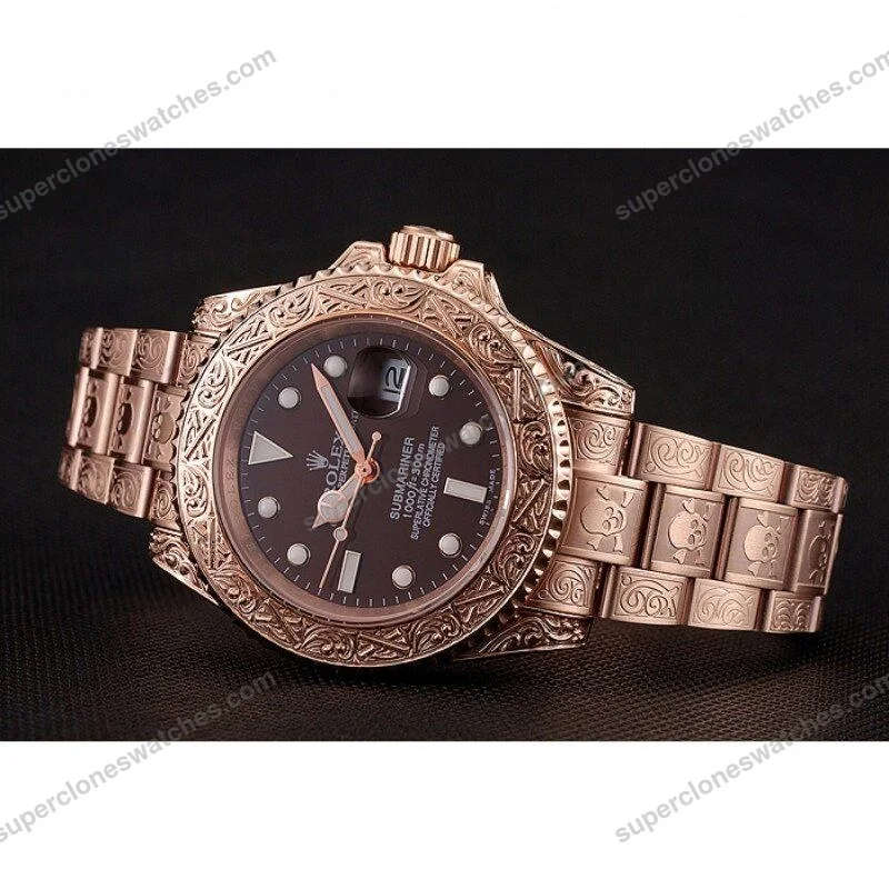 Super-Clone-Rolex-Submariner-Brown-Dial-1454087-5