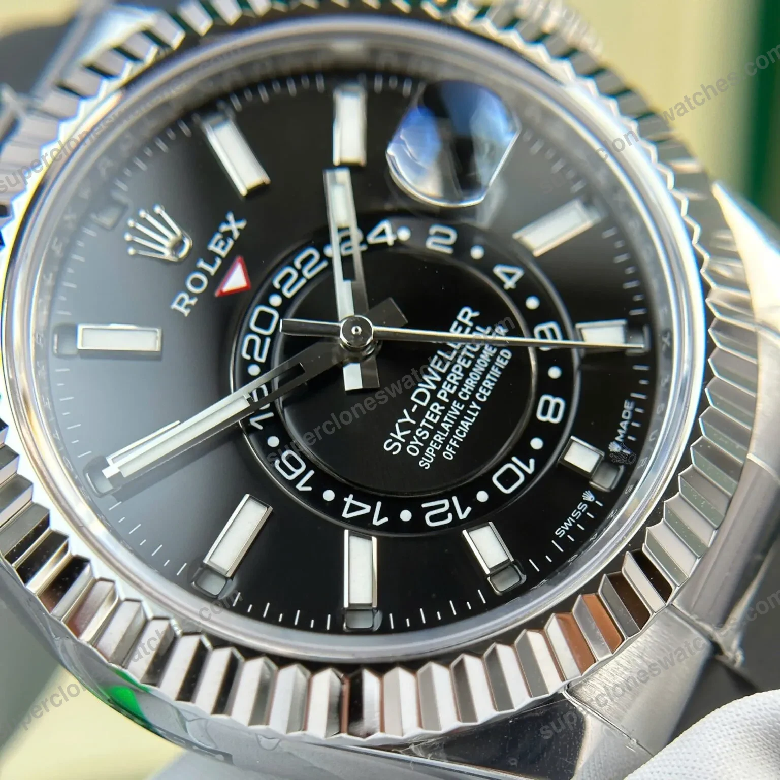 Super-Clone-Rolex-Sky-Dweller-Bright-black-Dial-336239-6