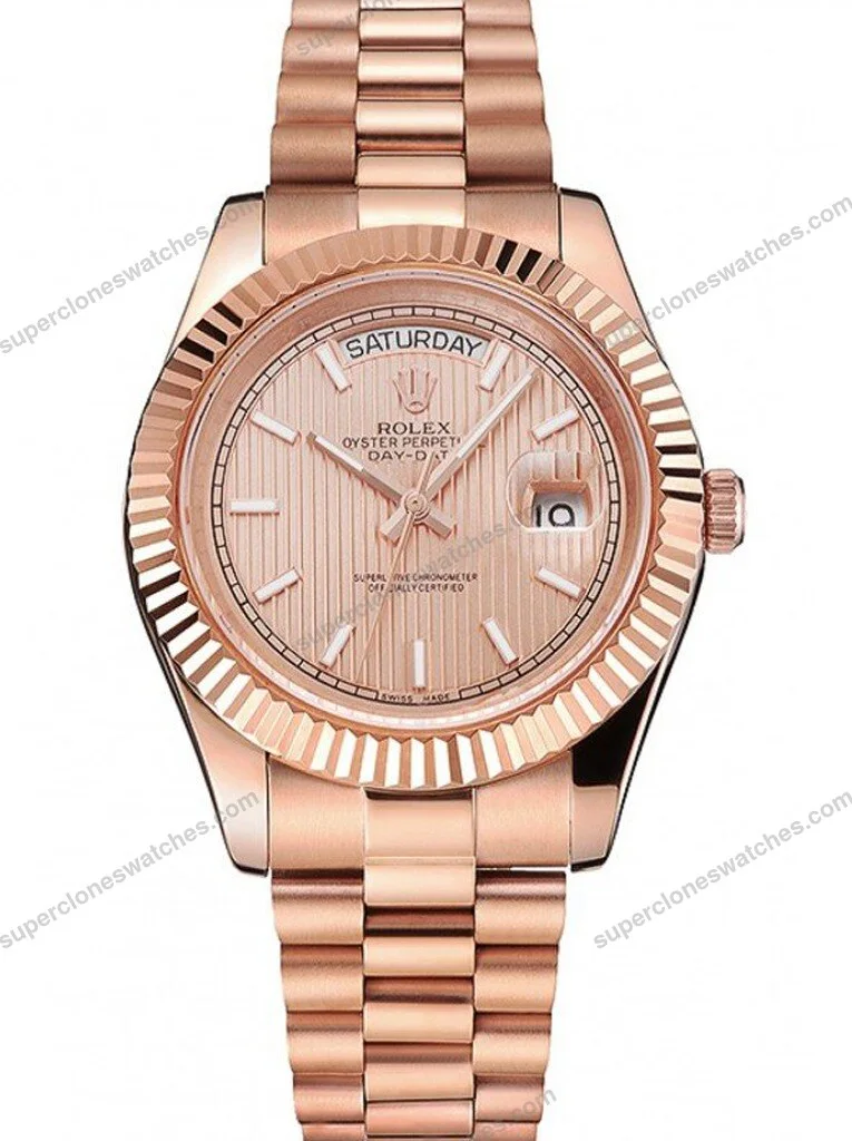Super-Clone-Rolex-Day-Date-Rose-Gold-Dial-REP016823-40-mm-1