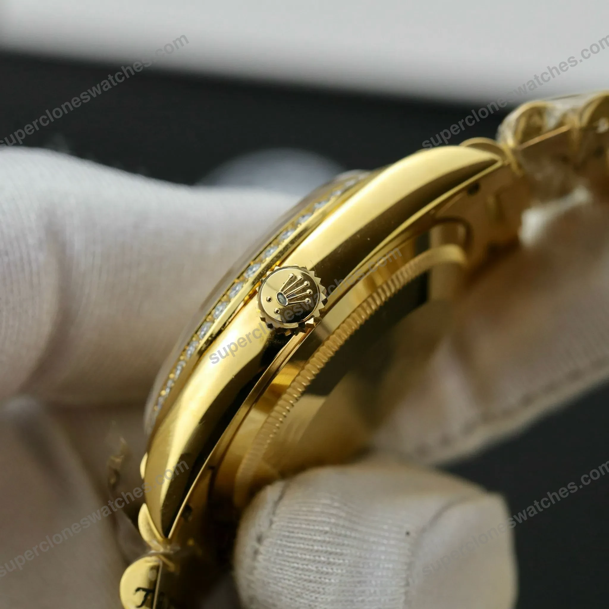 Super-Clone-Rolex-Day-Date-Diamond-Paved-Dial-128398tbr-0012-36-mm-3