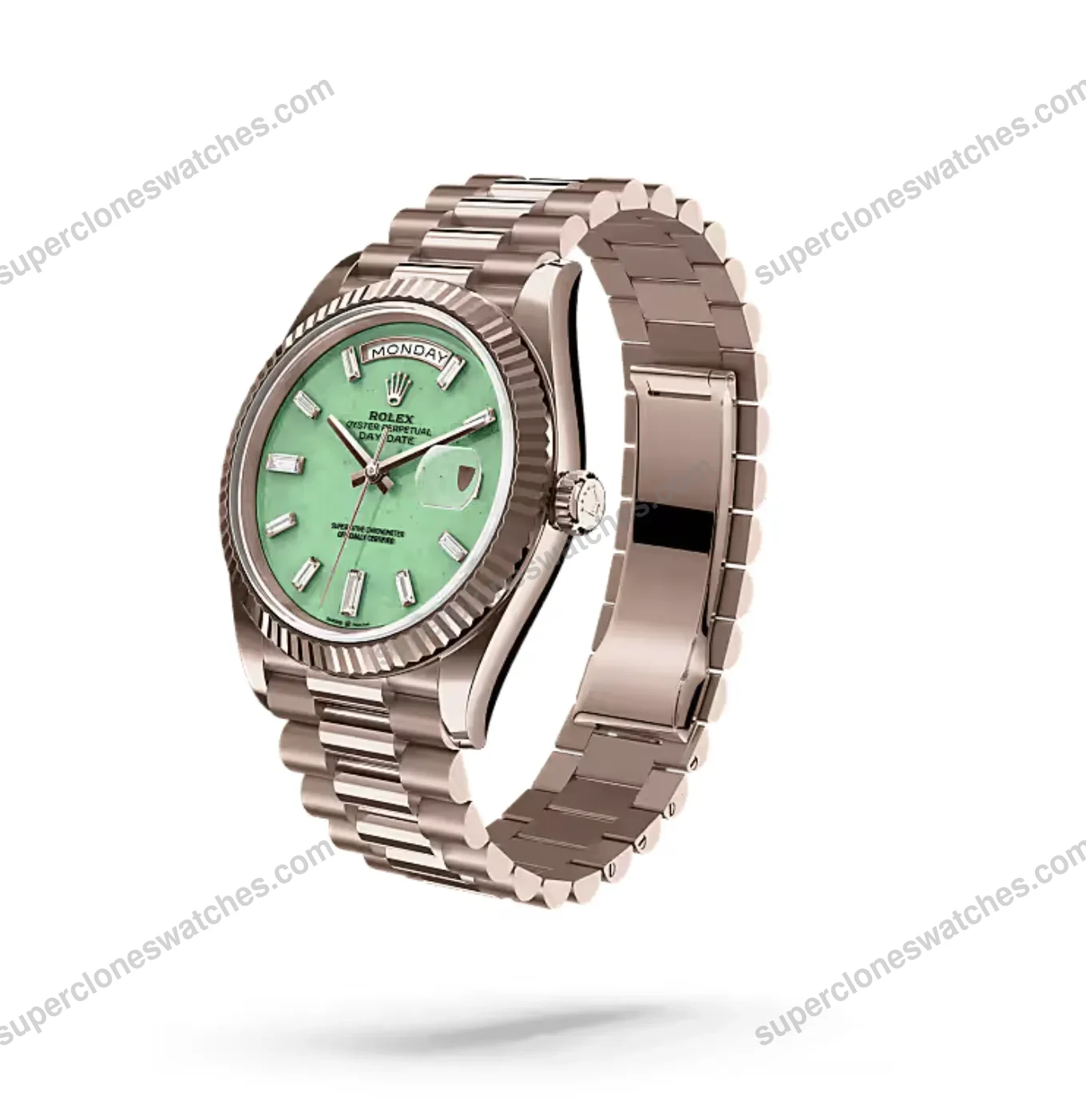 Super-Clone-Rolex-Day‑Date-40-Jubilee-Gold-Aventurine-Dial-2026-2