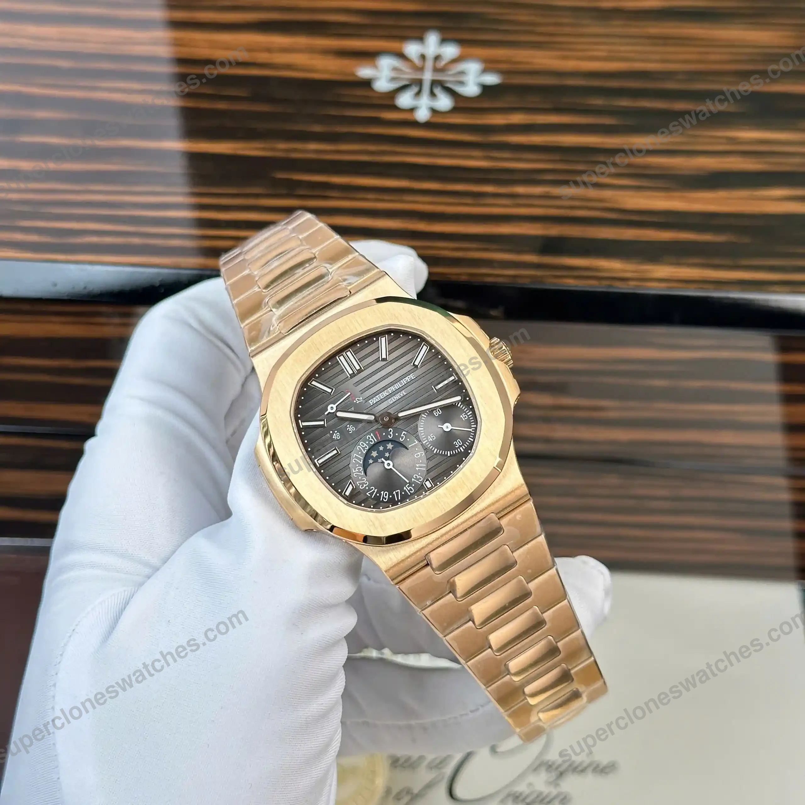 Super-Clone-Patek-Philippe-Nautilus-57121R-–-001-Grey-Dial-V3-2-1