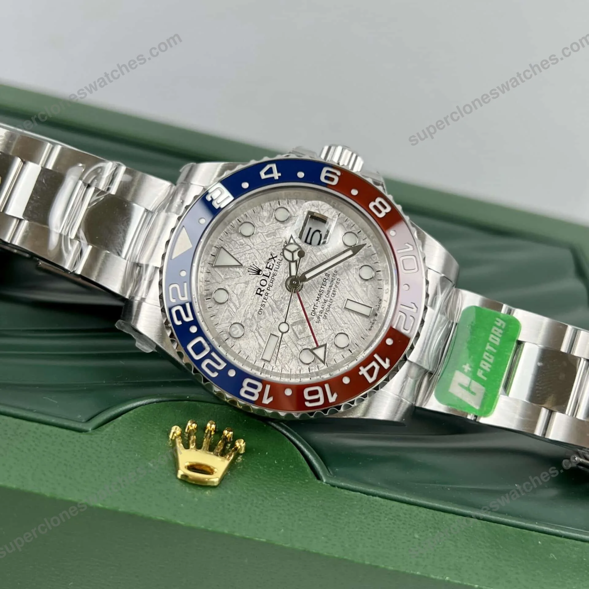 Super-Clone-Rolex-GMT-Master-II-Meteorite-Dial-126719BLRO-Superman-Oyster-5