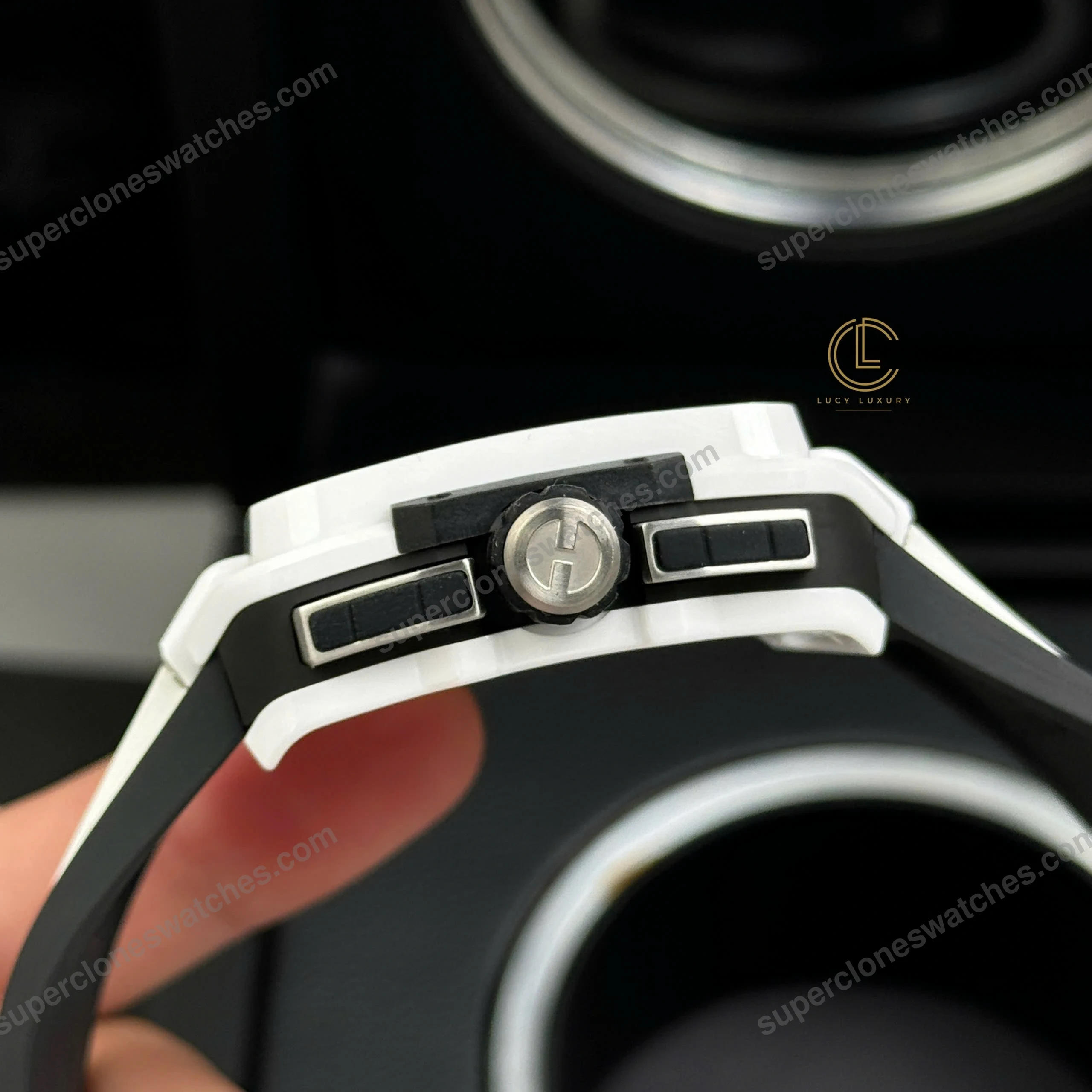 Super-Clone-Hublot-Square-Bang-Unico-821.HX_.0170.RX-821HX0170RX-42mm-White-Dial-5