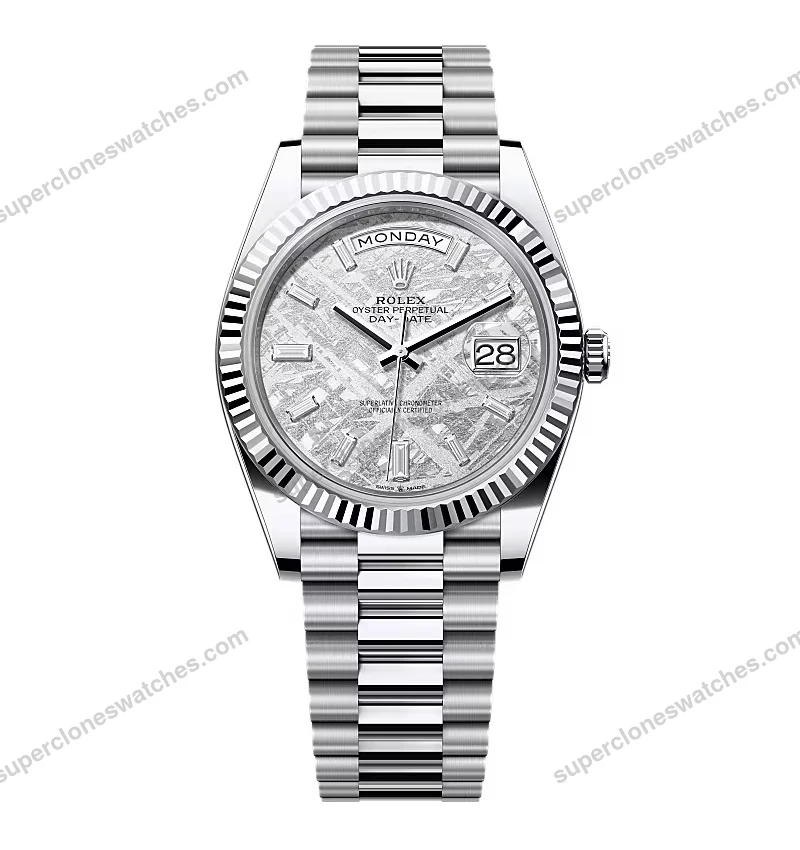 Super-Clone-Rolex-Day-Date-Meteorite-Diamond-Dial-228236-0011-40-mm-1