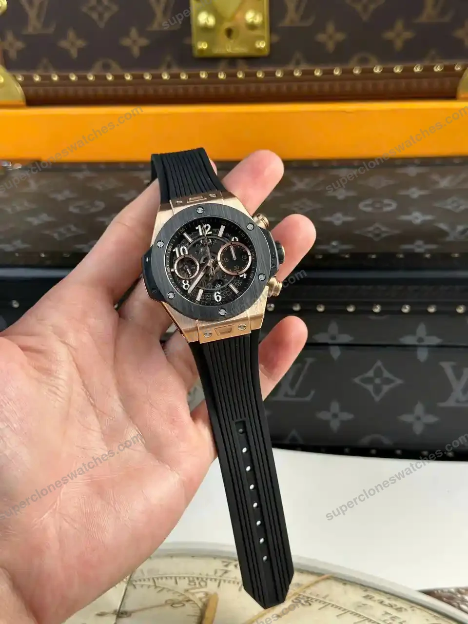 Super-Clone-Hublot-Big-Bang-Unico-King-Gold-Ceramic-421.OM_.1180.RX-42mm-2