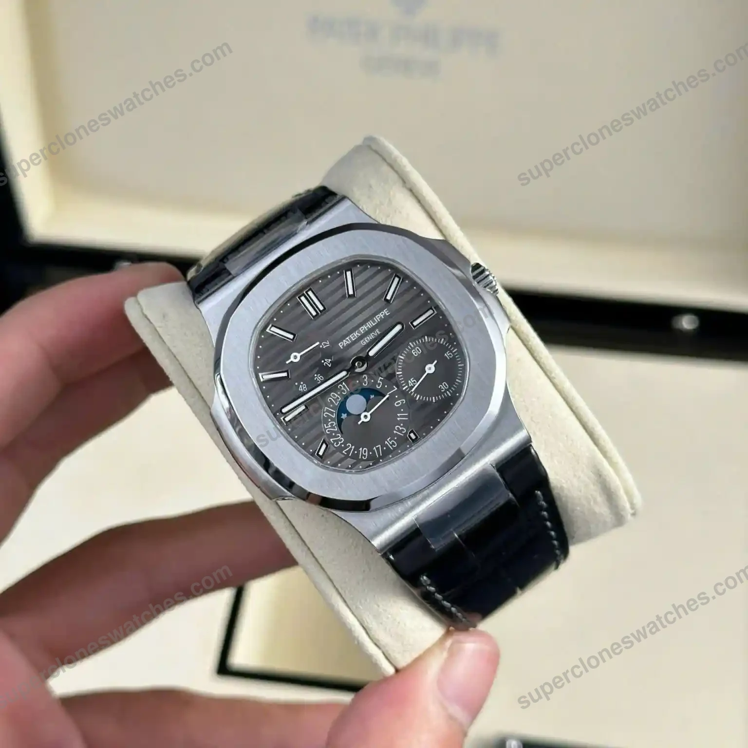 Super-Clone-Patek-Philippe-Nautilus-57121A-–-001-Grey-Dial-V3-3