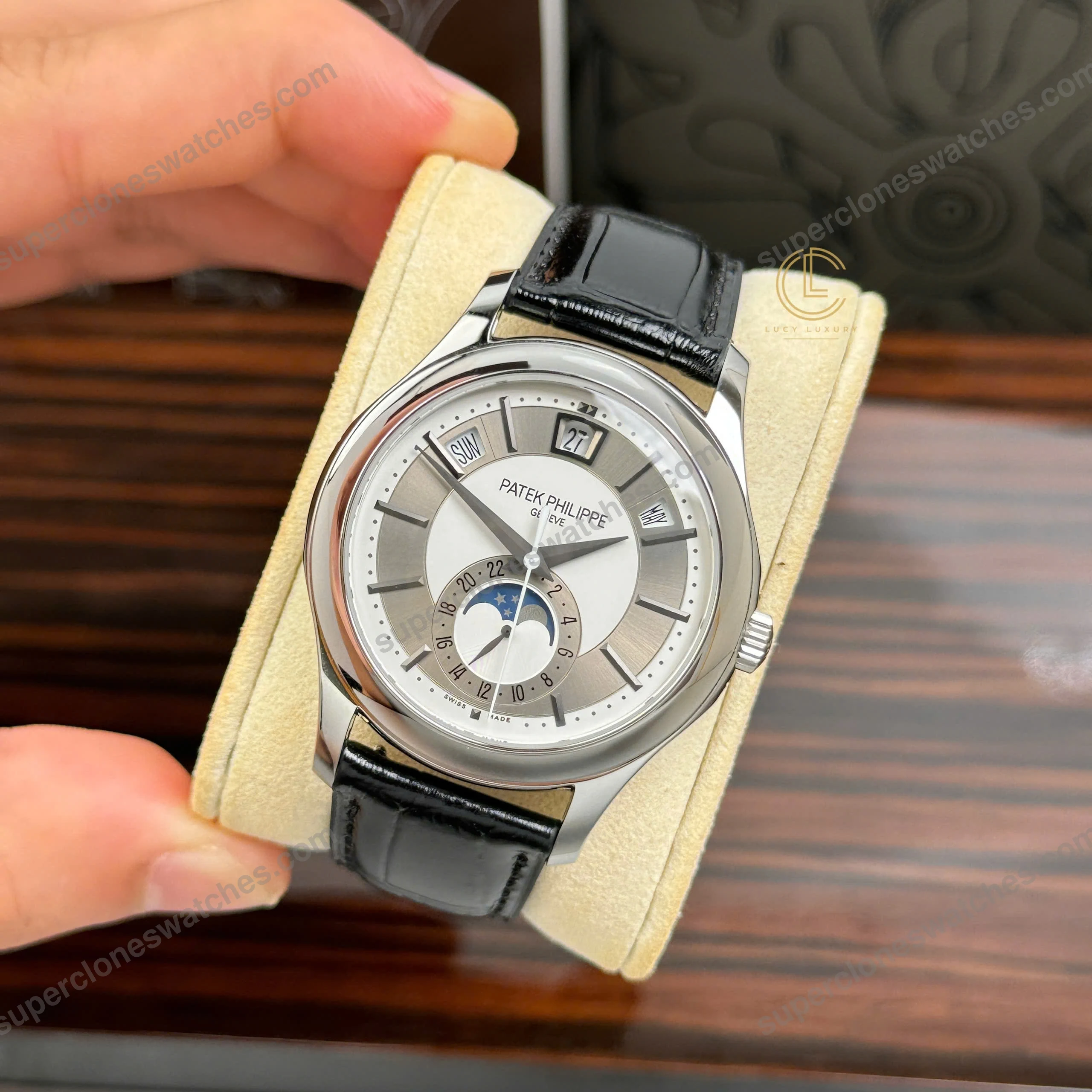 Super-Clone-Patek-Philippe-Complications-5205G-001-40mm-White-Dial-Steel-2
