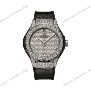 Super-Clone-Hublot-Classic-Fusion-Diamonds-Moissanite-Pave-38mm-Dial-Moissanite-1
