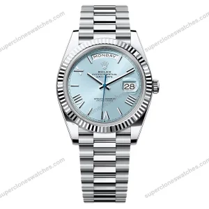 Super-Clone-Rolex-Day-Date-Ice-Blue-Dial-228236-0012-40-mm-1