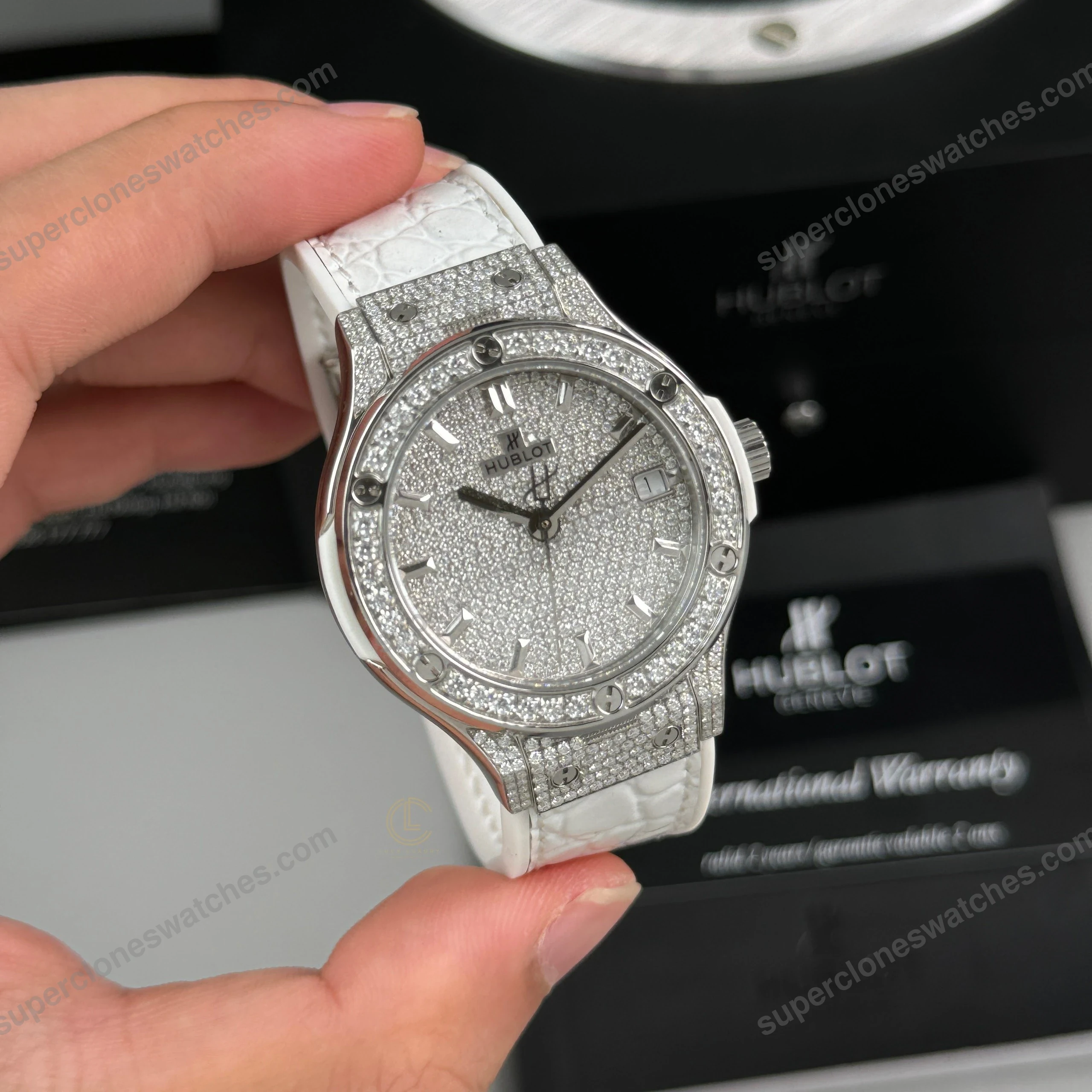 Super-Clone-Hublot-Classic-Fusion-Diamonds-Moissanite-Pave-38mm-Dial-Moissanite-2