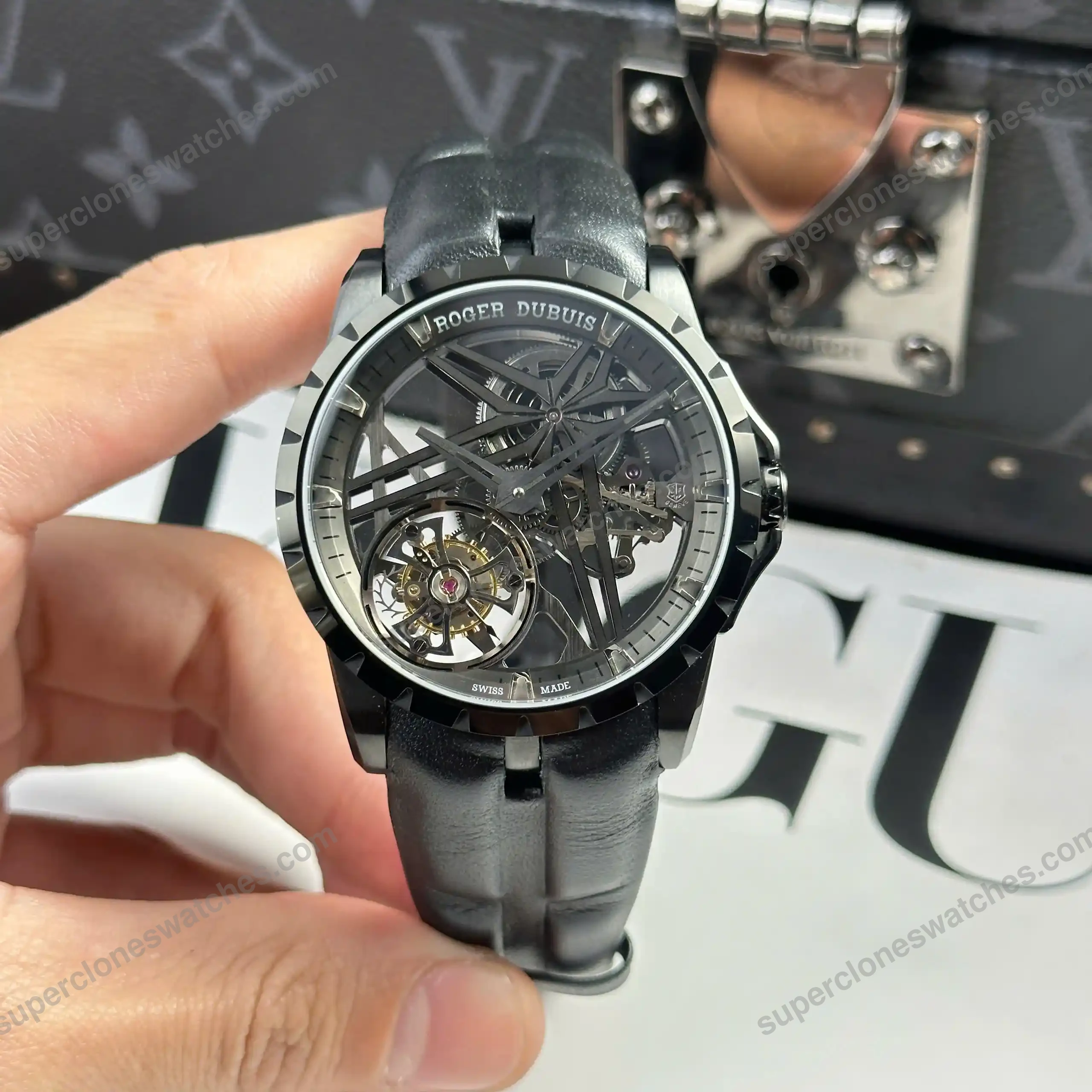 Super-Clone-Roger-Dubuis-Excalibur-Grey-Dlc-Titanium-RDDBEX0889-42mm-8211-2